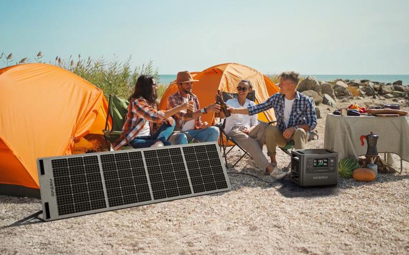 PROSPHERA SOLUZIONI Fotovoltaico generatore solare da viaggio con inverter e batteria al litio da 2 kwh